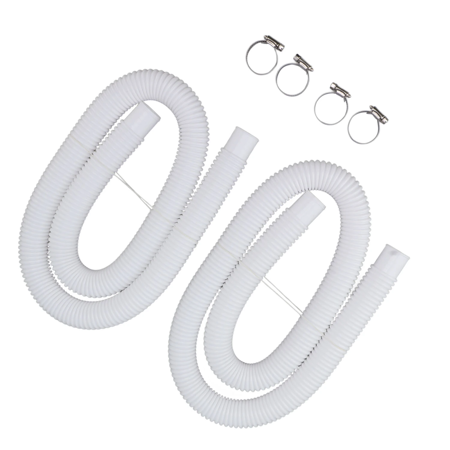 Swimming Pool Replacement Hoses with Clamps for 300 330 530 1000 Gallon Pool Pump
