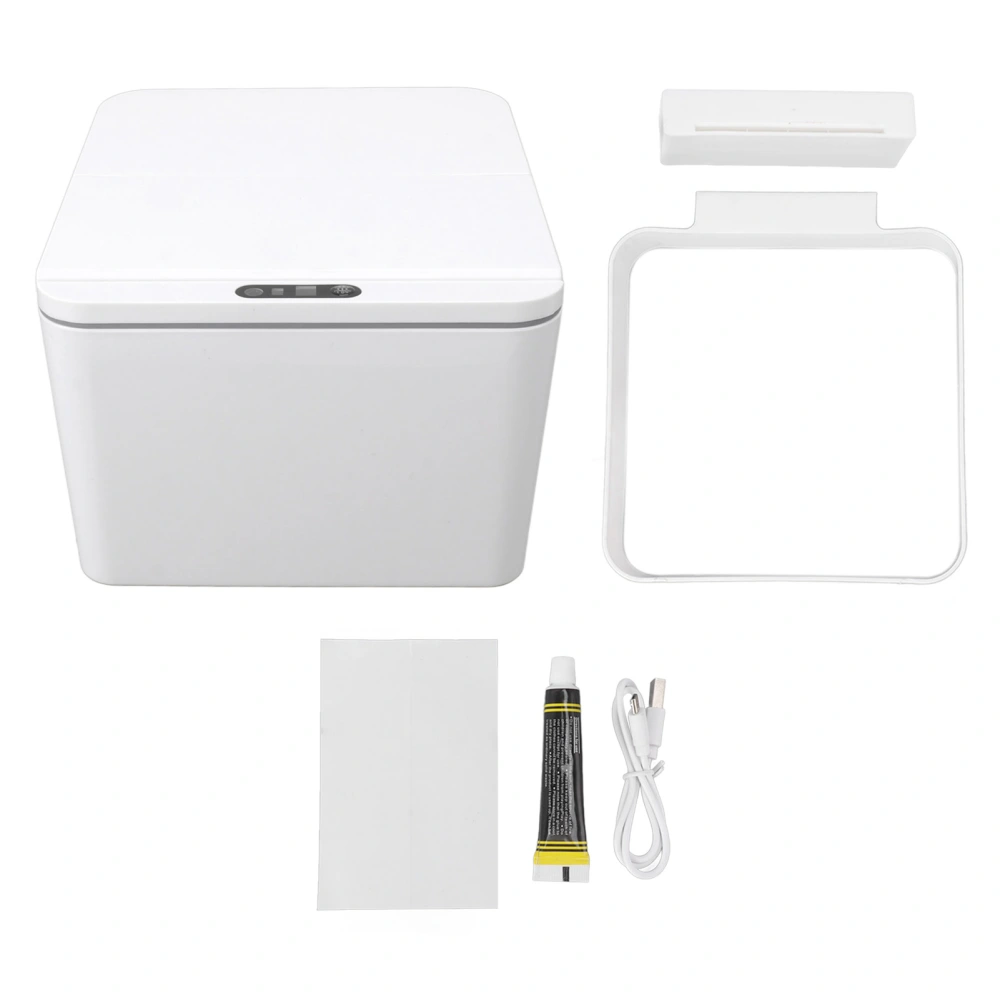 Automatic Garbage Can 4L Capacity USB Charging Folding Lids Automatic Lifting Closing Intelligent Inductive Sensing Touchless Storage Box