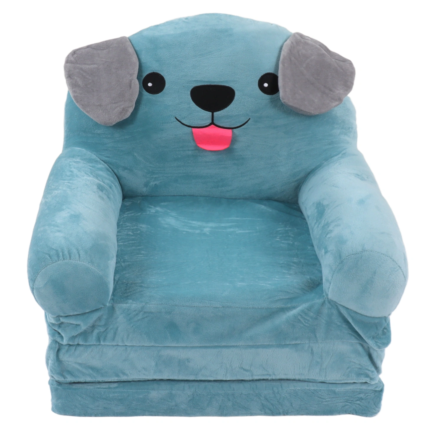Blue Puppy Children's Sofa Cute Cartoon Folding Small Sofa Bed Dual Use Child Seat 3 Layers