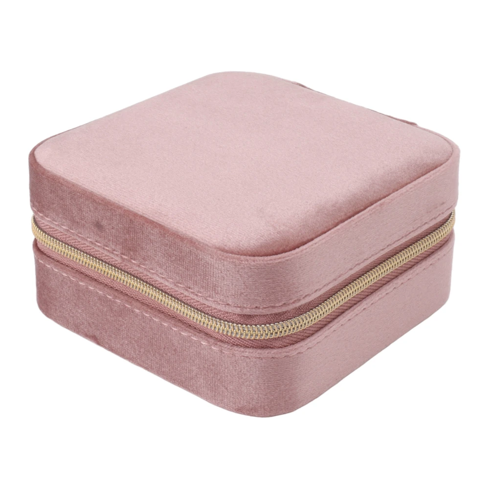 Velvet Travel Jewelry Box Organizer 2 Layer Small Portable Storage Case 2 Layer for Necklaces Rings Earrings Bracelets Type 4