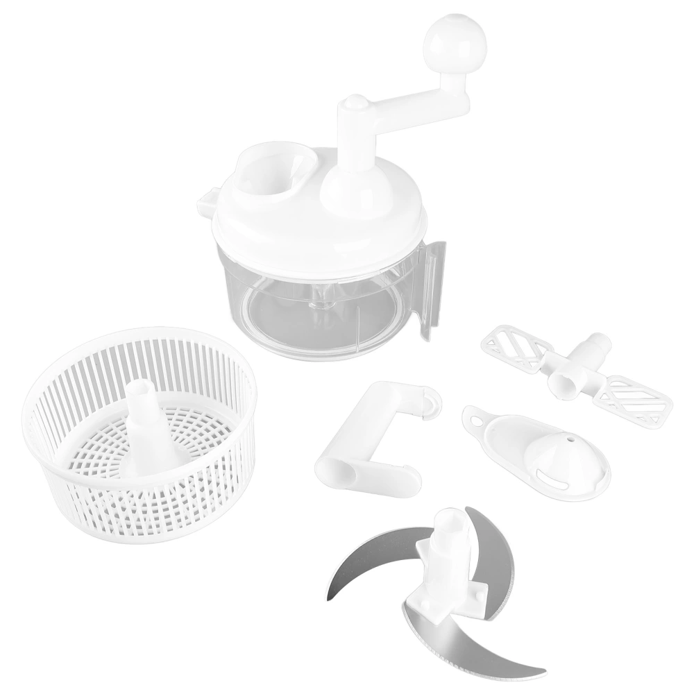 Full Function Vegetable Chopper White Full Function Vegetable Cutter Hand Cranked Vegetable Cutter