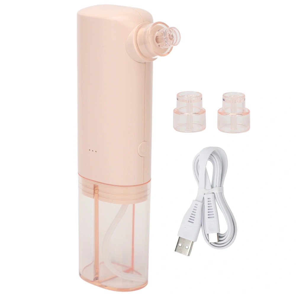 Micro Bubble Beauty Instrument Electric Strong Suction Comedone Extractor Tool Durable Facial Pore Cleaner for Home Dormitory Hotel Pink