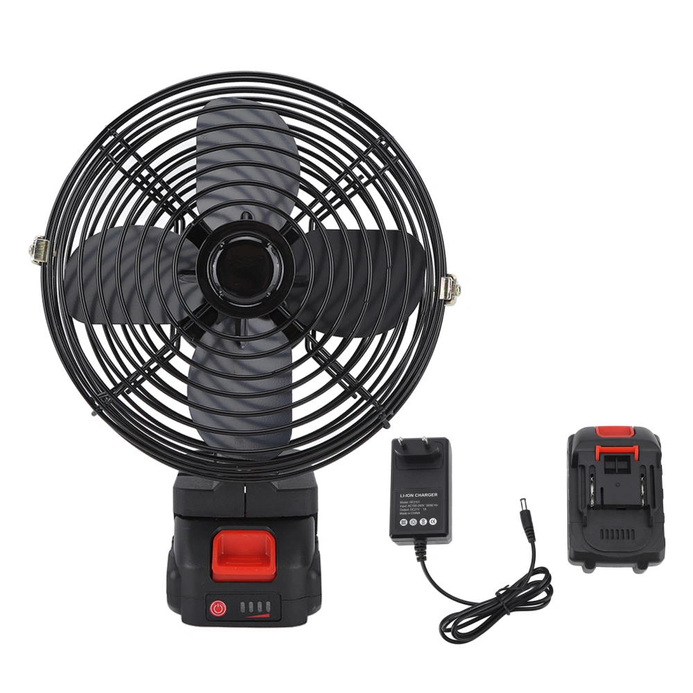 Battery Operated Fan Waterproof Camping Rechargeable Fan for Outdoor Travel Car RV Desk 6in 1500 MAh