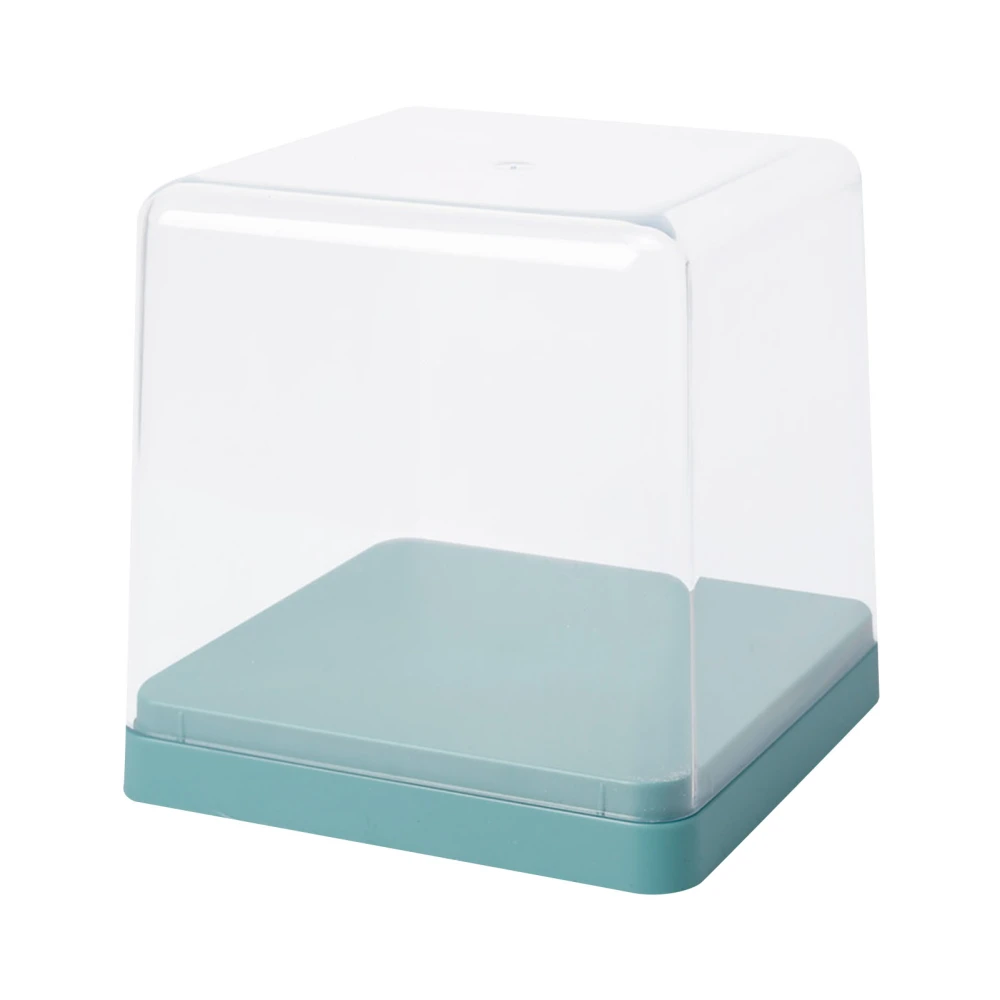 Figures Display Storage Case Transparent Cover Dustproof Stackable Figure Collection Box Green