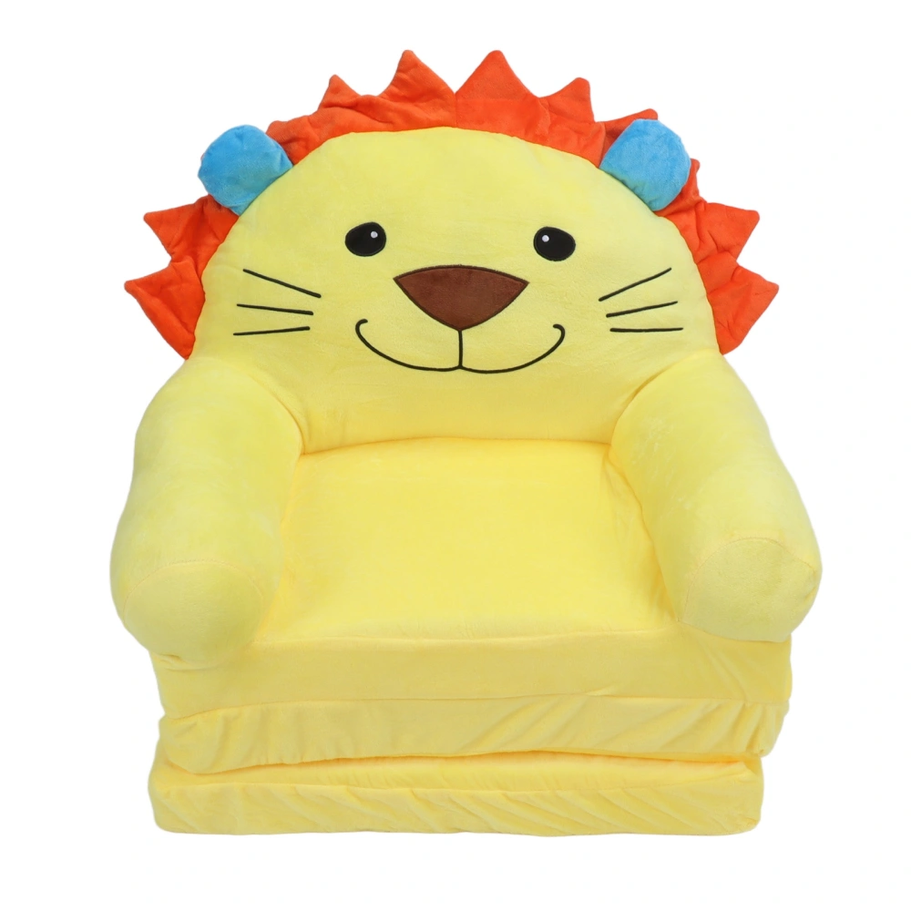 Foldable Children Sofa Plush Soft Cute Cartoon Children Couch Bed with Armrests for Baby Girl 3 Layers