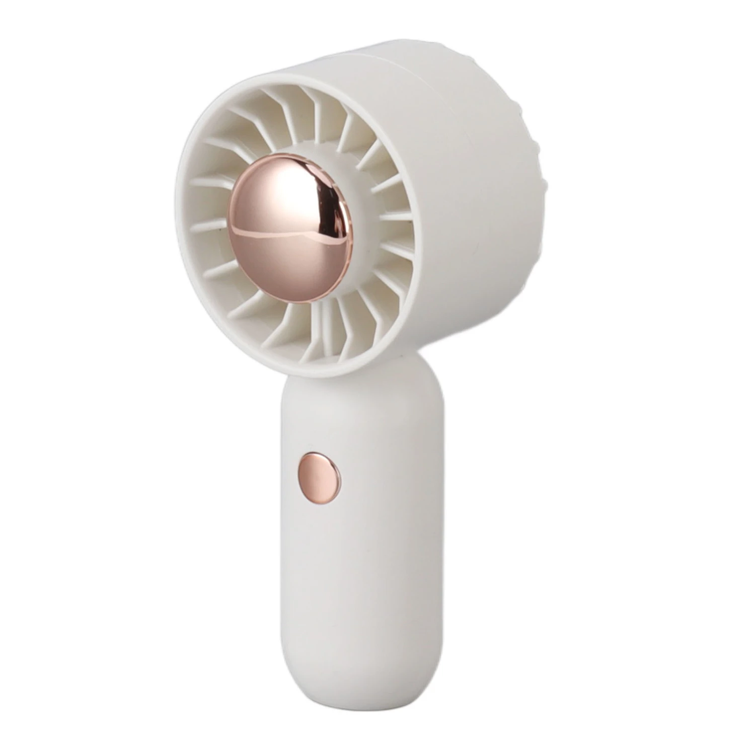 Hand Held Fan Outdoor Portable USB Rechargeable Small Pocket Desk Fan for Students White