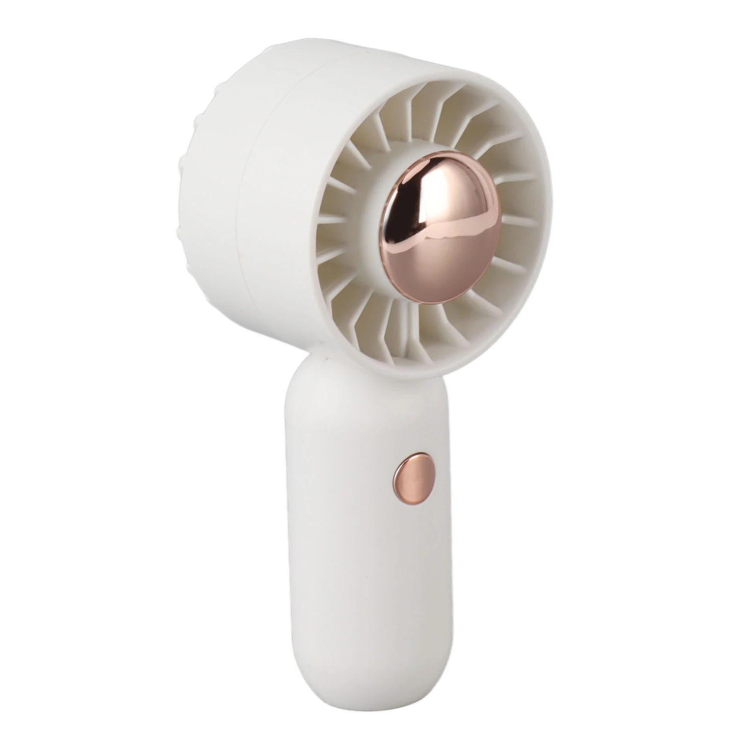 Hand Held Fan Outdoor Portable USB Rechargeable Small Pocket Desk Fan for Students White