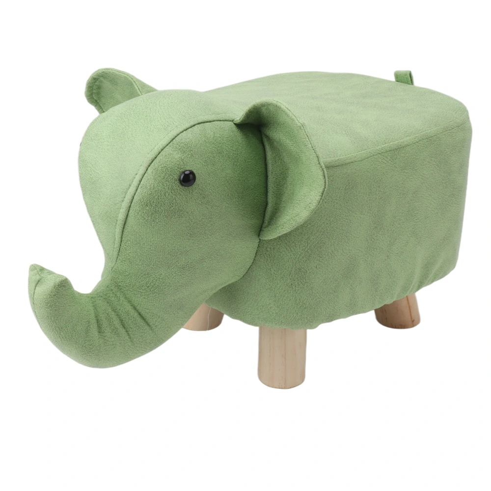 Animal Footstools Elephant Shaped Slip Resistant Silent Comfortable Stable Multi Purpose Cute Stool for Kids Green