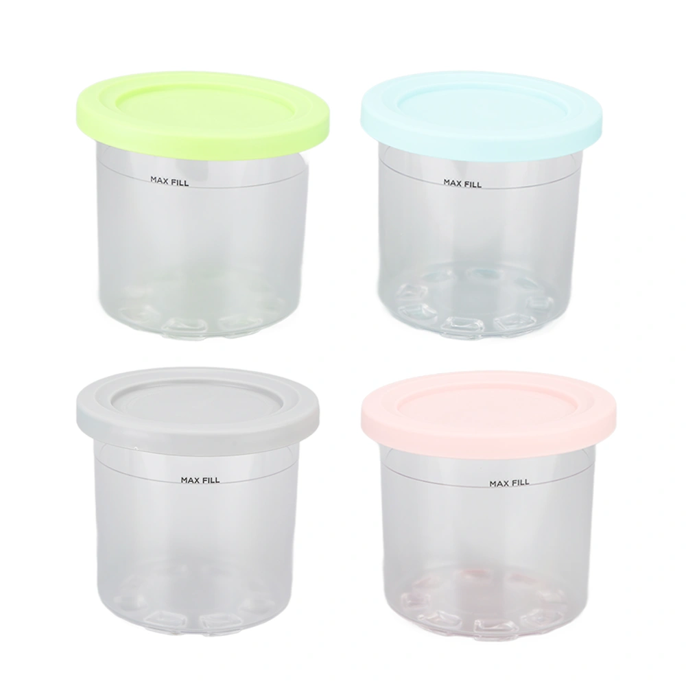 4Pcs Plastic Ice Cream Cans Replacement for Ninja NC299AMZ NC300s Series Creami Ice Cream Makers