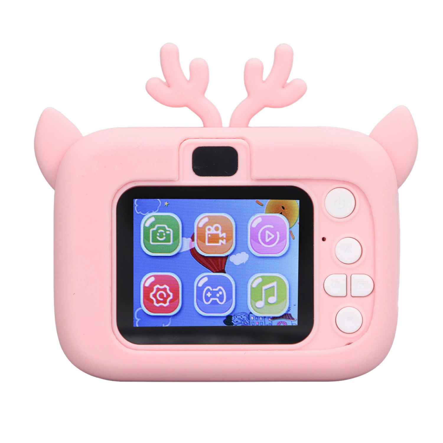 Children Camera 2in Color Display 20MP Record Game Kids Video Camera with Filters Frames Birthday Gift 5V Pink Yellow