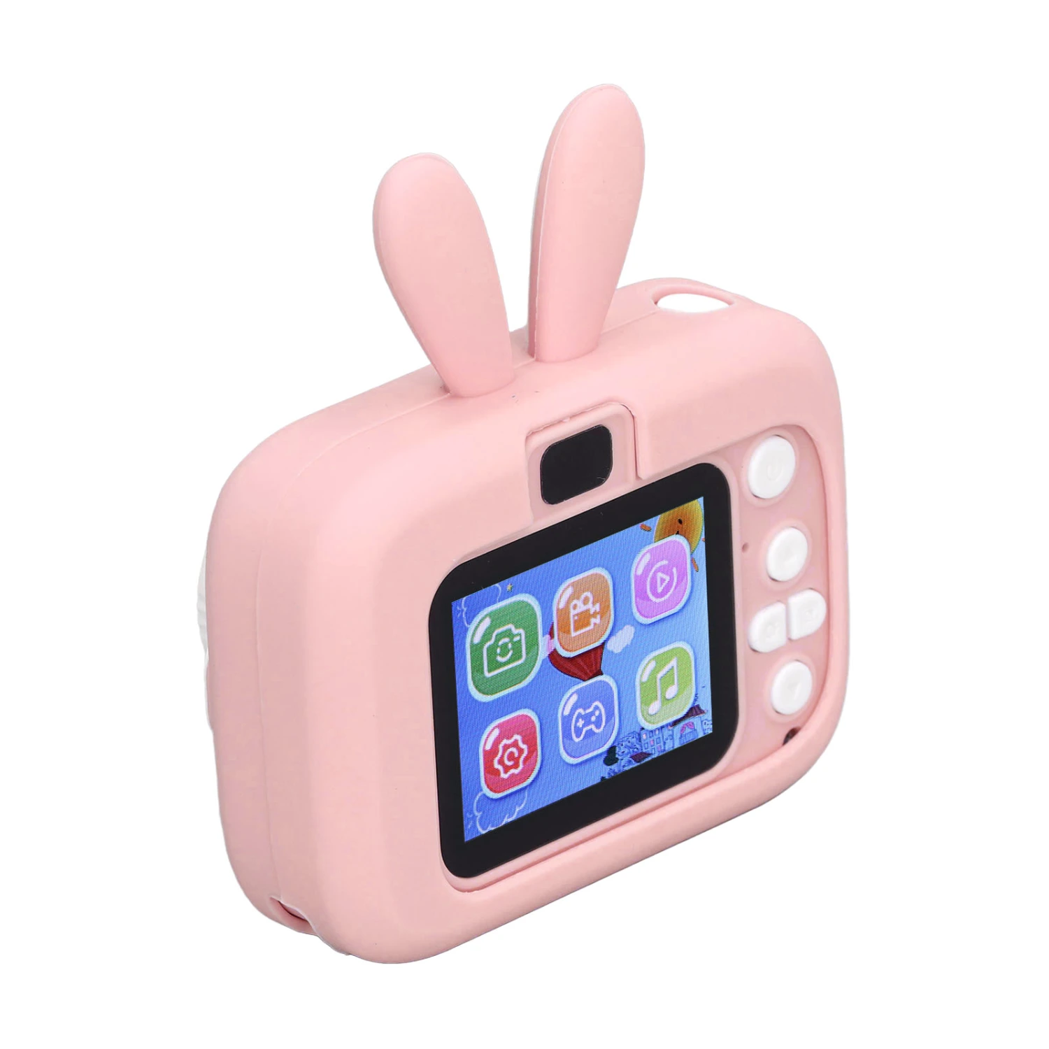 Kids Camera 2.0 Inch Color Display Timed Recording Rich Effects Video Camera Toy with 32G Memory Card and Reader Pink