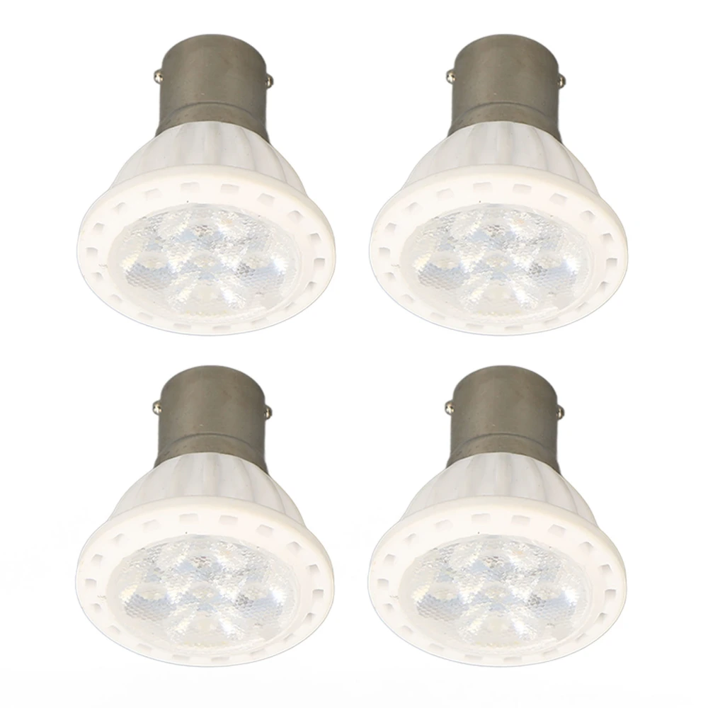 4PCS LED Elevator Light Bulb BA15S AC DC 12V 360LM Safe Energy Saving Halogen Replacement Bulb White Light