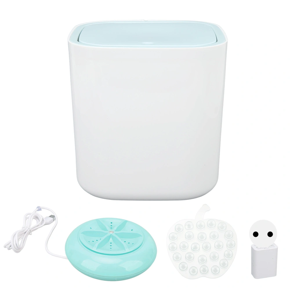 Mini Washing Machine 3.8L 18W Superseismic Wave Laundry Underwear Socks Baby Clothes Washer 100‑240V EU Plug