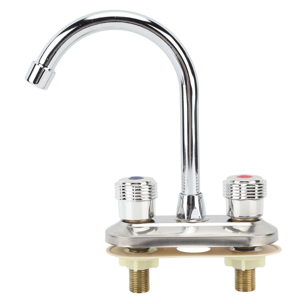 2 Handle Bathroom Faucet Water Saving Hot Water Centerset Bathroom Faucet for Kitchens Bath Basin