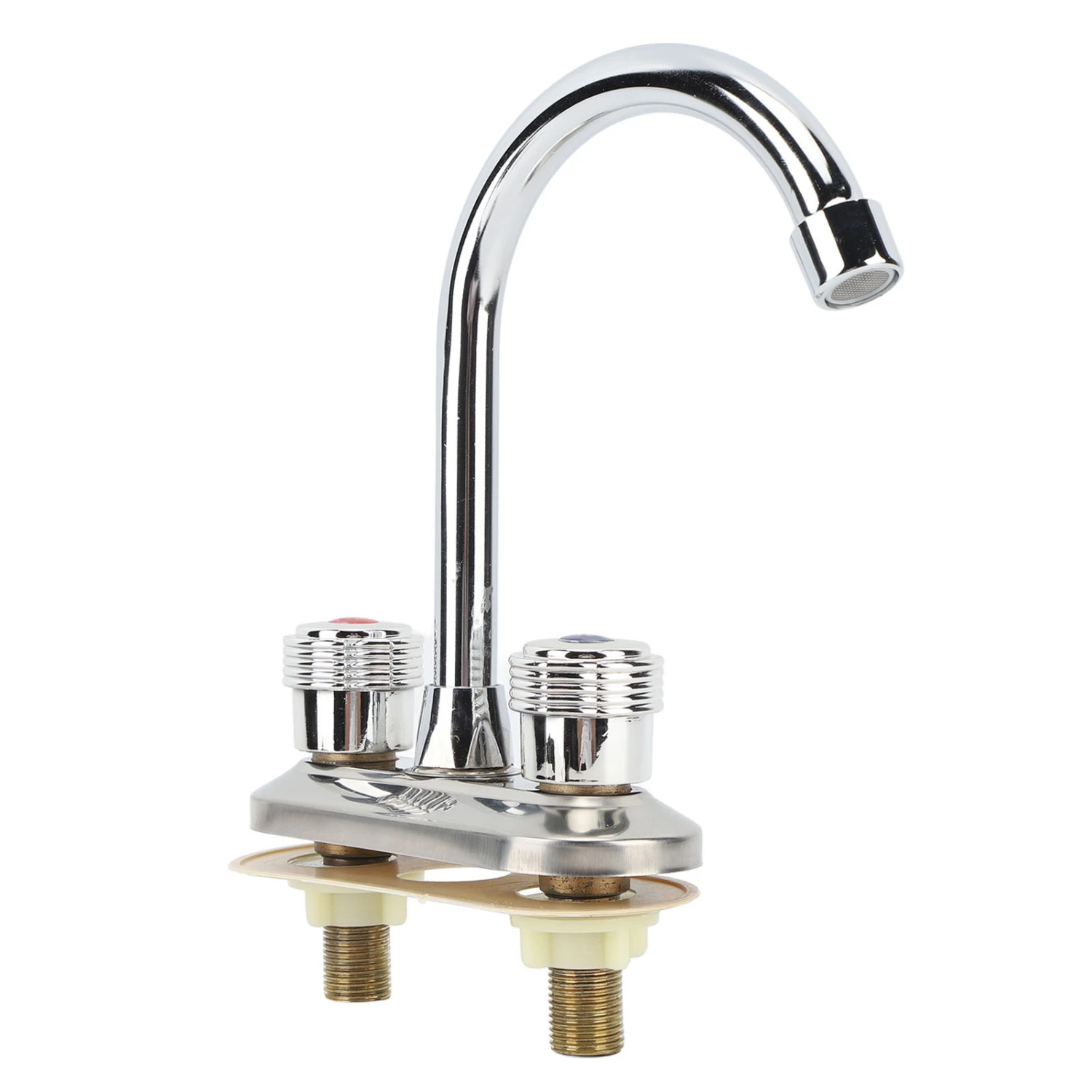 2 Handle Bathroom Faucet Water Saving Hot Water Centerset Bathroom Faucet for Kitchens Bath Basin