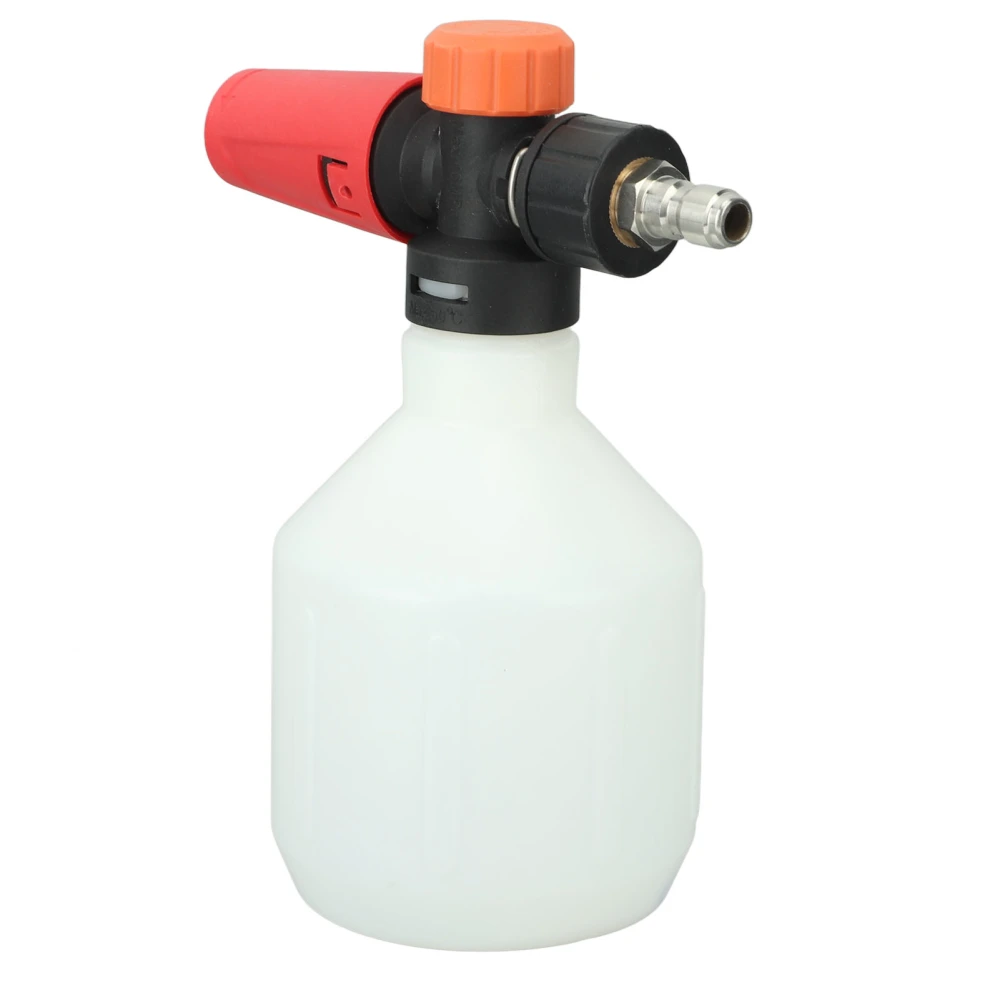 Car Foam Sprayer 500ml Portable High Pressure Foam Blaster with 1/4 Inch Quick Connector for Garden Car Washing Round