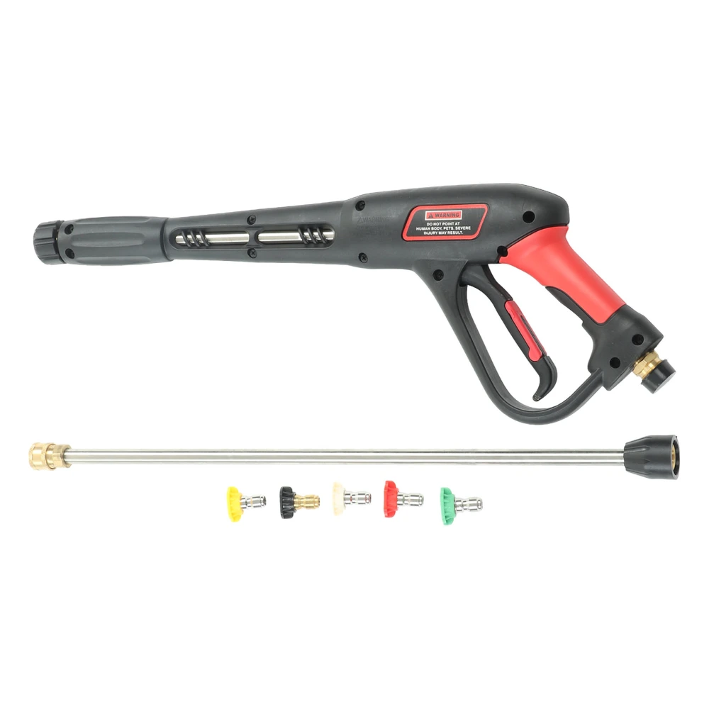 54cm High Pressure Washer Gun 4000PSI Household Multifunctional Extension Garden Washer Gun 5 Color Nozzle Extension Rod Set M22x1.5mm Interface