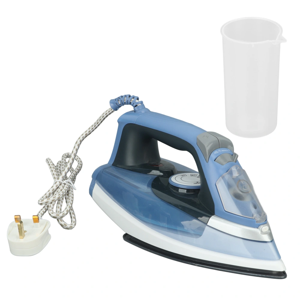 2400W Household Steam Iron Wet Dry Dual Use Handheld Steam Iron with Water Tank 220V UK