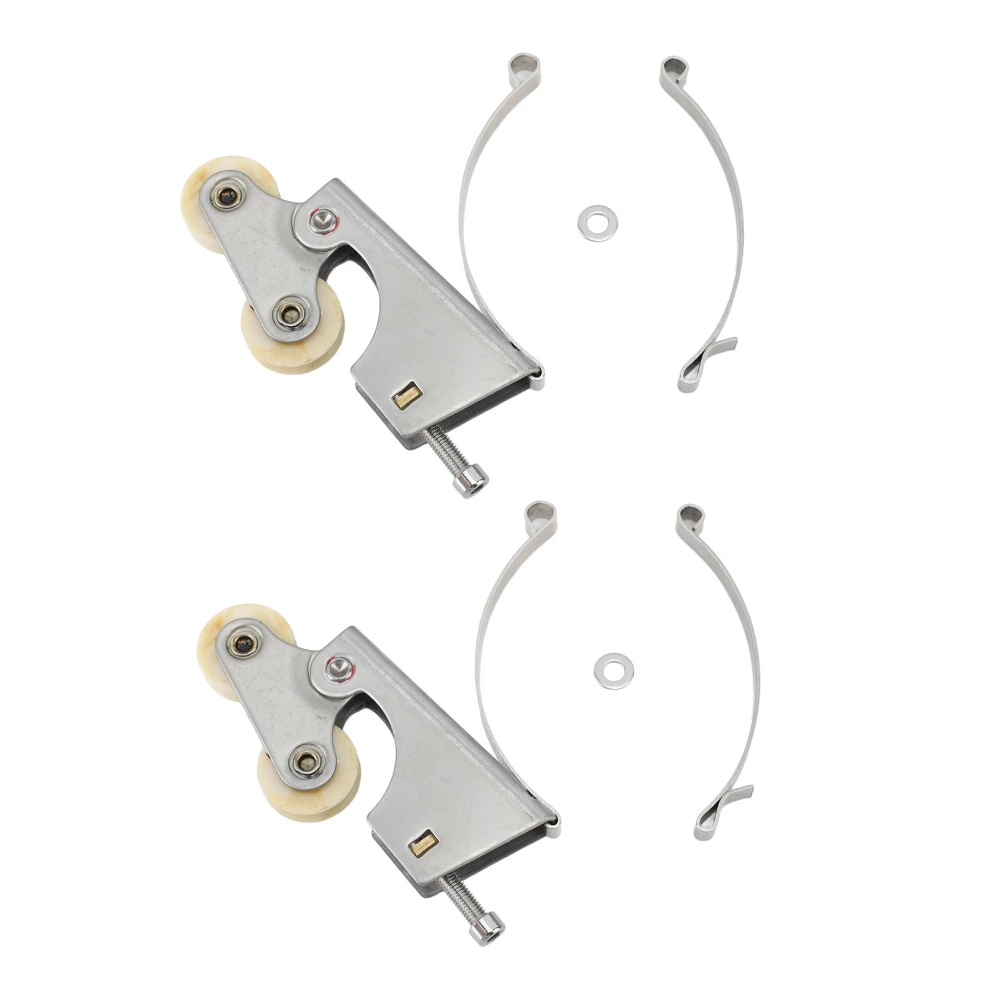 2PCS Wardrobe Pulley Stainless Steel Sliding Door Roller Wheels Waterproof Copper Core for Closet Cabinet Furniture Bathroom Concave