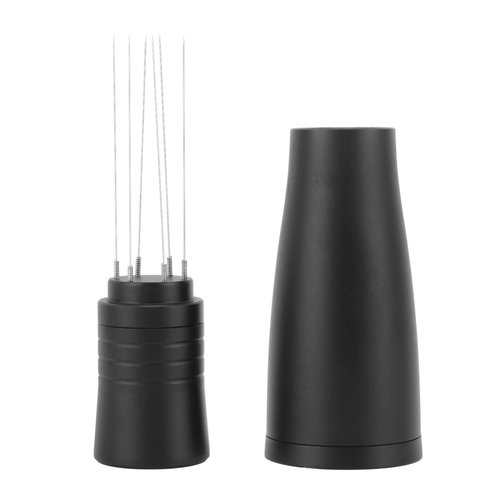 Coffee Powder Distributor Professional Food Grade Needle Type Flat Head Coffee Stirring Tool for Coffee Shop Home Travel Black