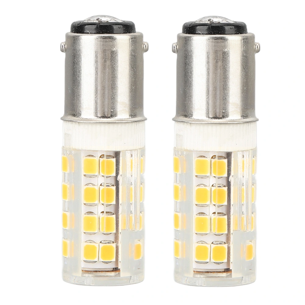 2PCS Small Corn Lamp Bulb Dimmable BA15D LED Light Bulb for Sewing Machine Refrigerator Appliance Lamps White Light