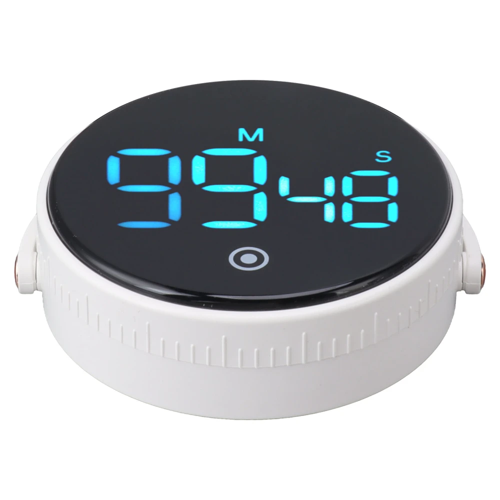 Digital Kitchen Timer Magnetic Large LED Display Countdown Timer for Cooking Classroom Fitness White