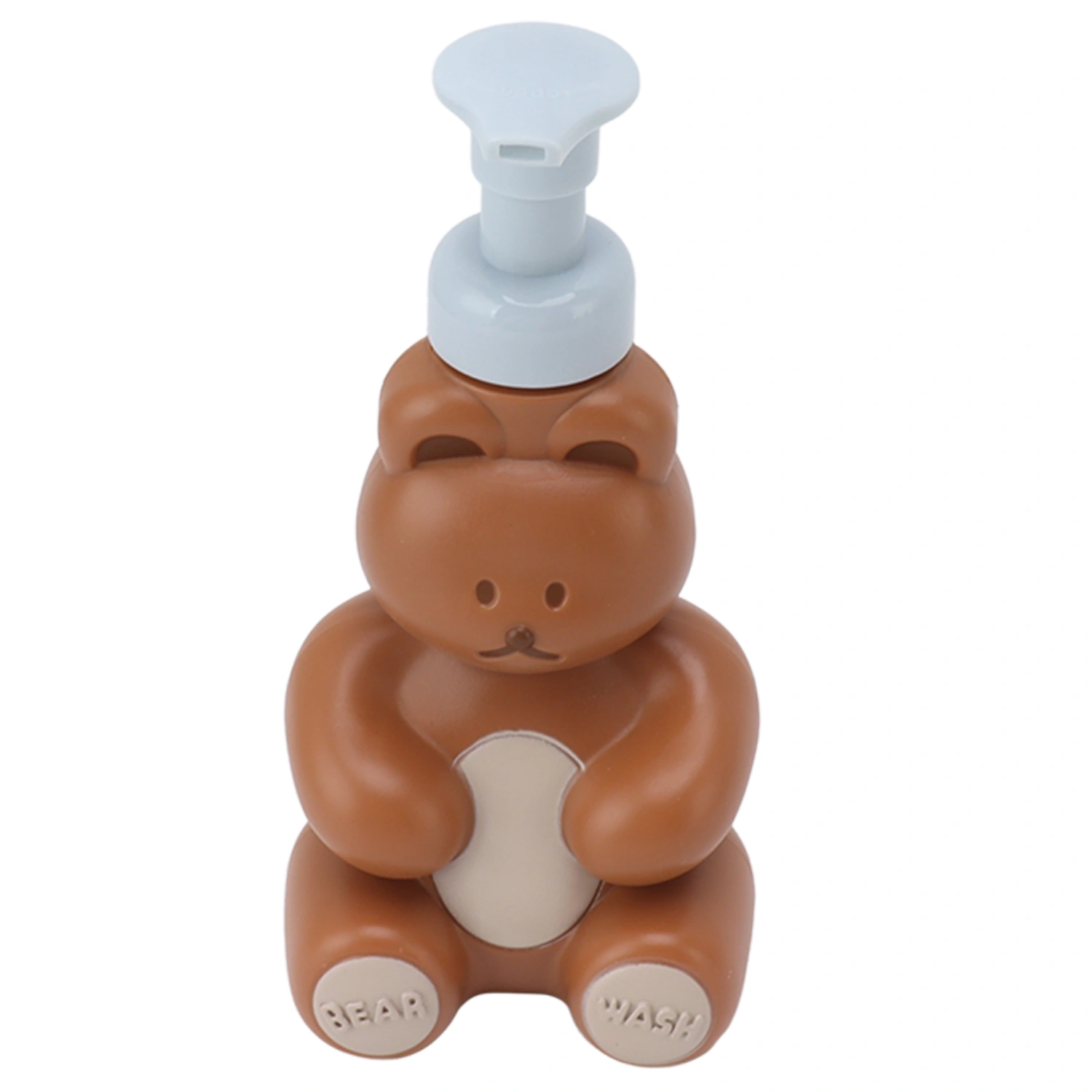 Empty Liquid Hand Soap Dispenser Bottle Shampoo Conditioner Shower Container Pump Bottle For Hand Washing Cartoon Bear Shape Large Brown