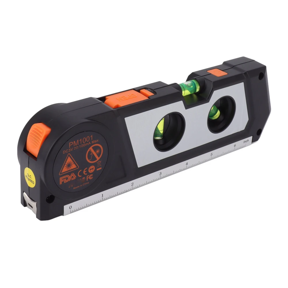 High Accuracy Mini Laser Line Level Leveling Bubble Horizontal Small Tape Measure Level Tool