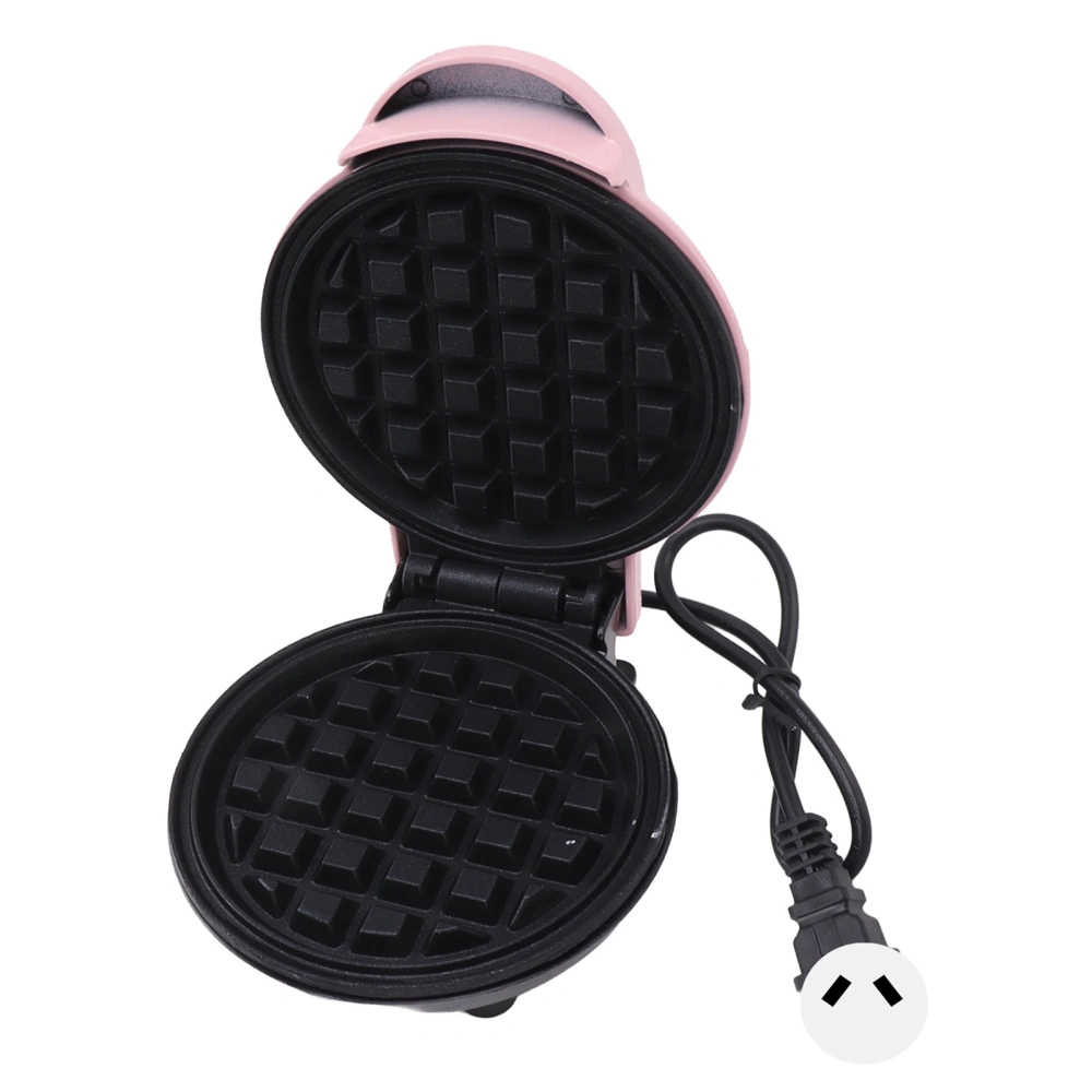 Mini Waffle Maker Stick Proof Double Sided Round Multifunctional Breakfast Machine for Toast Sandwich AU Plug 220V Pink