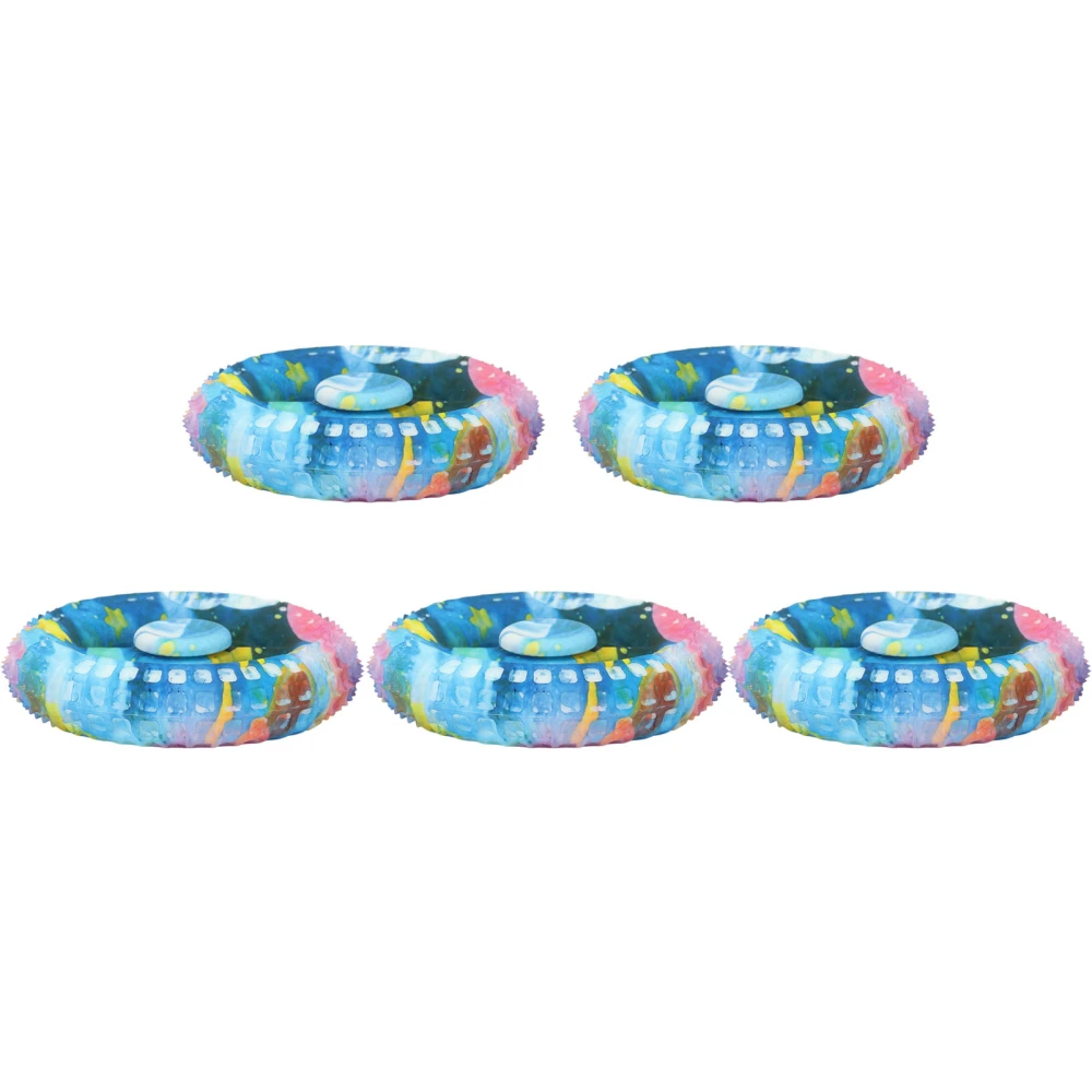 5PCS Round Hand Grip Ring Printed Silicone Fidget Toy Finger Trainer for Rehabilitation Training Home Starry Sky