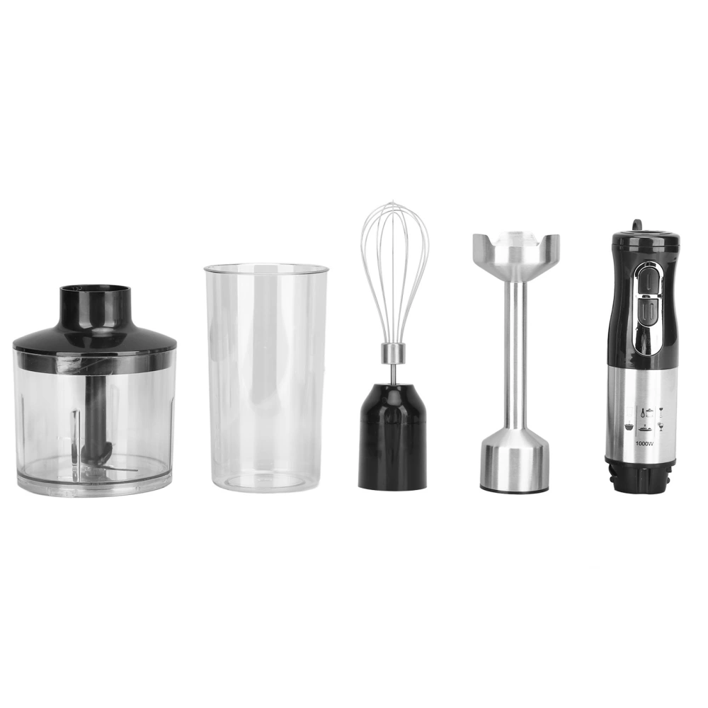 Hand Blender Electric 4 in 1 Immersion Eggbeater Whisk Mixer Meat Mincer Tool 1000W for Kitchen EU Plug 220V