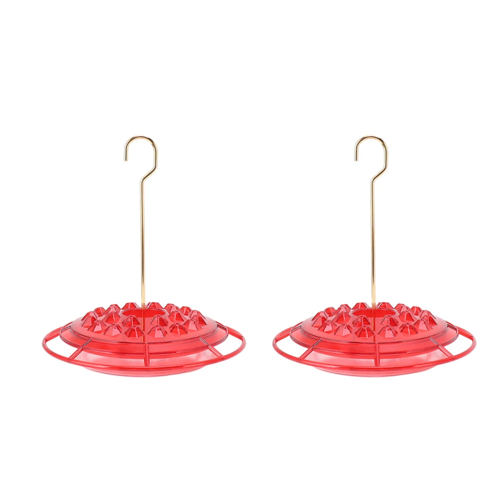 2Pcs Hummingbird Feeder Plastic Humming Bird Feeder 25 Ports Heavy Duty Humming Bird Feeder for Yard Garden Park