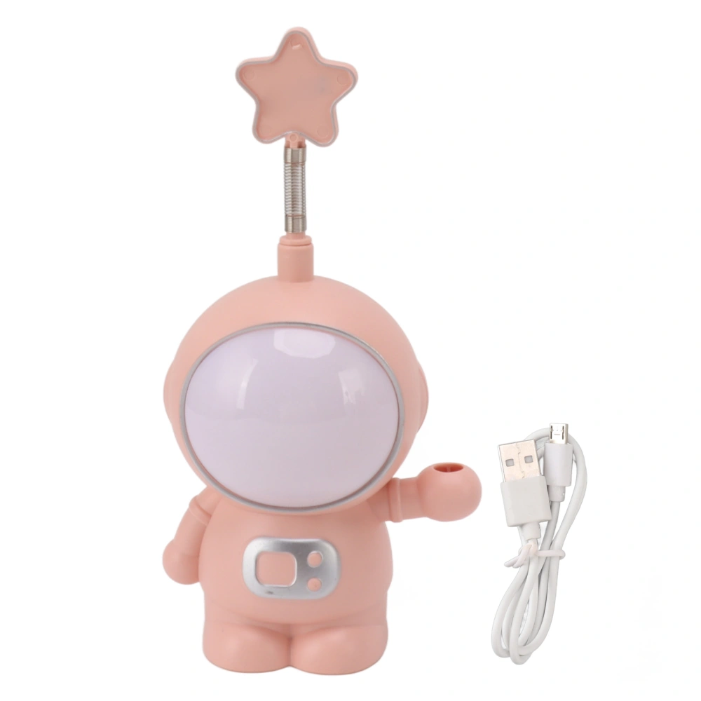 Astronaut Night Light 3W 5V LED Lamp USB Charging Pencil Sharpener Home Decoration Pink