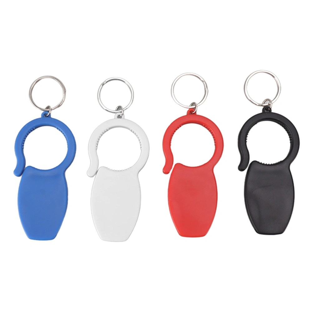 4PCS Keychain Can Opener Multifunctional Reusable Safe Small Portable Beer Bottle Opener