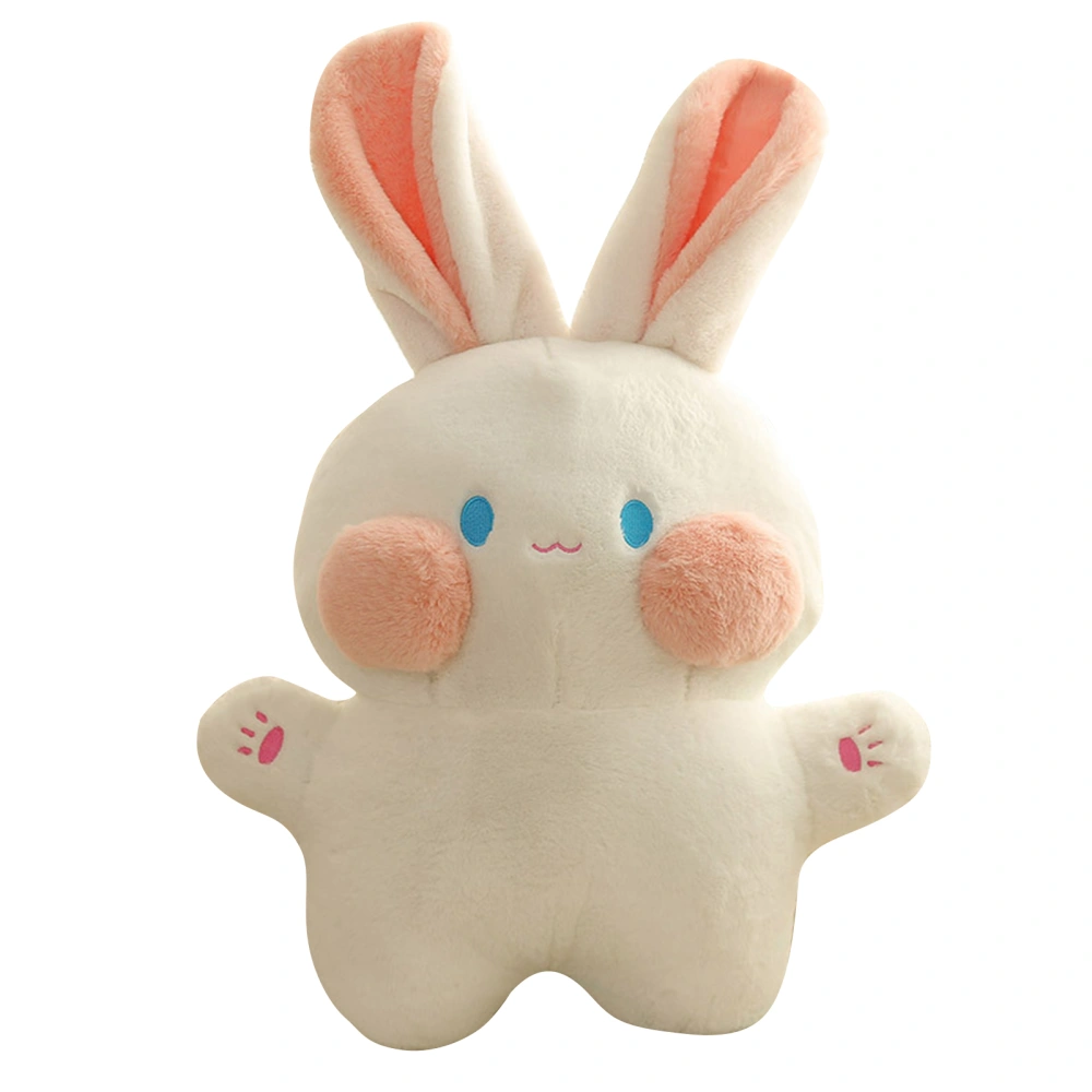 Bunny Plush Toy Cute Soft Lovely Hugging PP Cotton Bunny Pillow Toy for Girl Children Kids White 15.7in