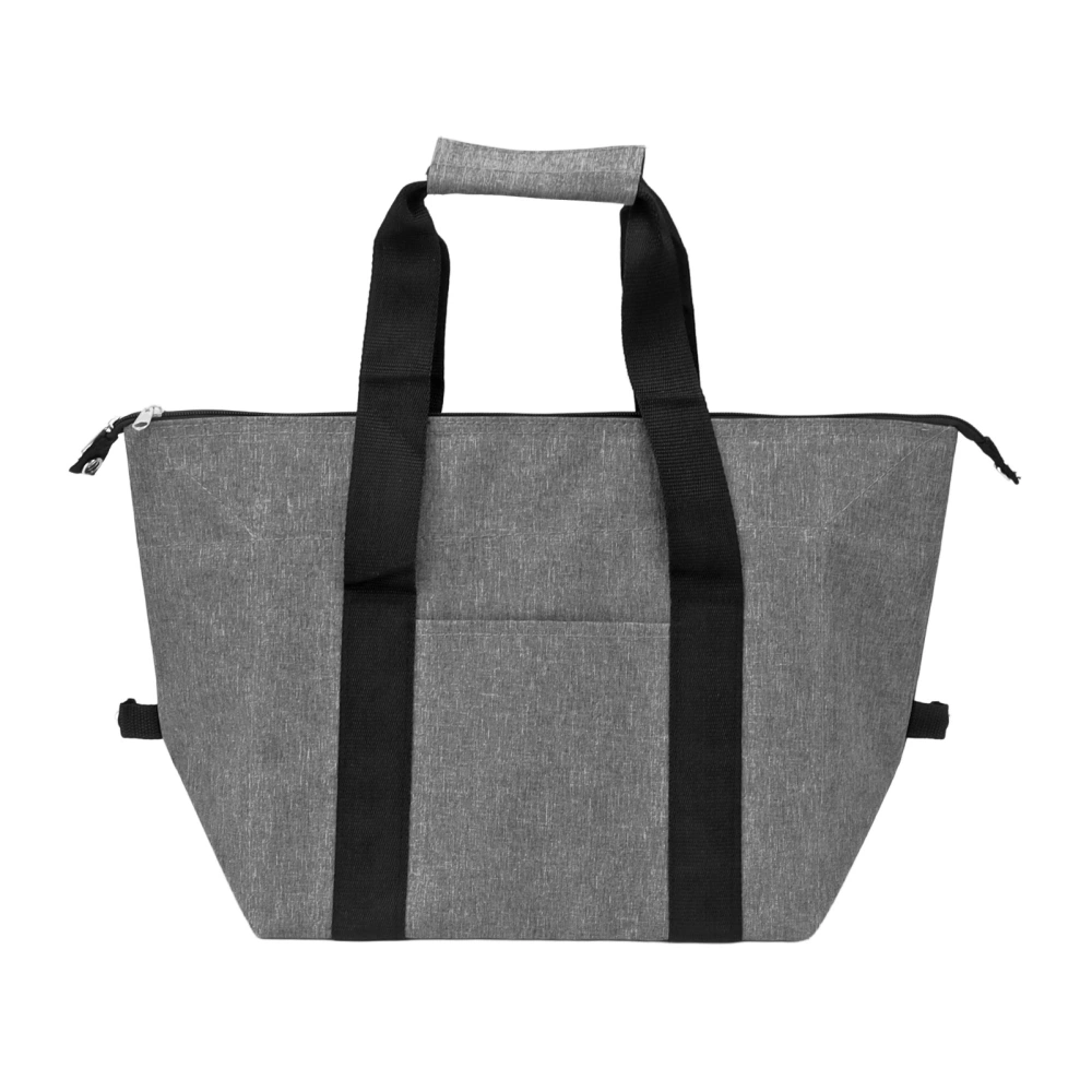 Camping Cooler Bag Leakproof Foldable Fresh Picnic Thermal Insulation Bag for Travel Work School Grey Small Size 10L