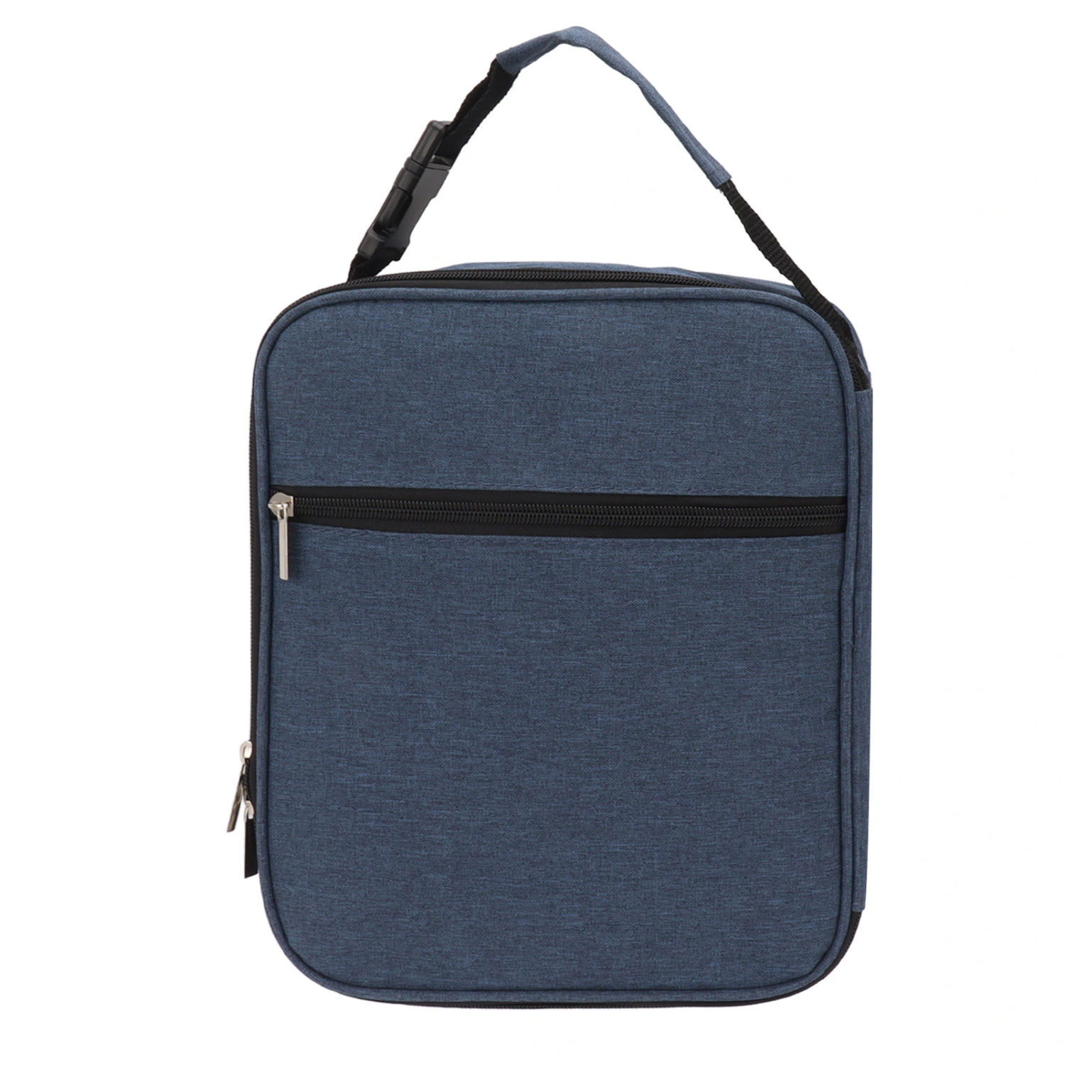 Insulated Lunch Bag 6L Oxford Fabric Leakproof Lining Portable Handle Zippered Lunch Bag for Outdoor Camping Beach Navy Blue