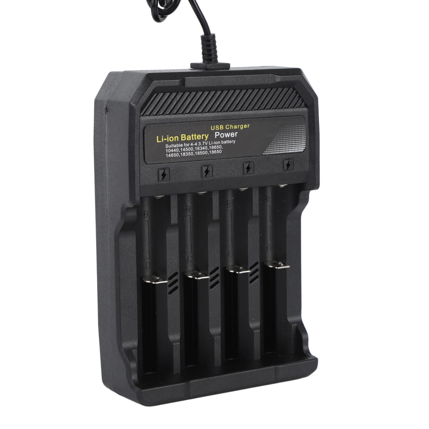 18650 Battery Charger Independent Charging 4 Bay Universal Smart Battery Charger for 10440 14500 16340 16650 14650 18350 18500 18650 Lithium Li Ion Batteries