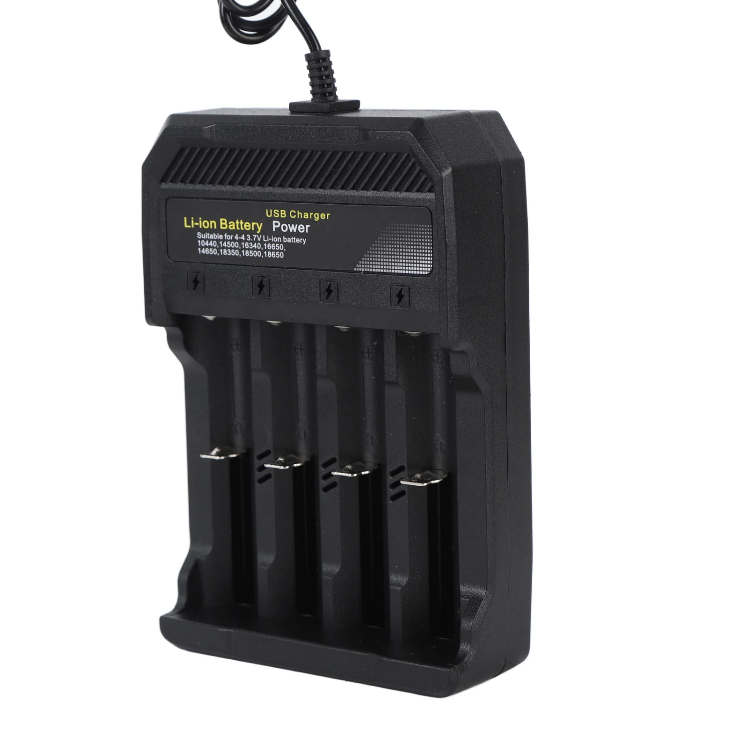 18650 Battery Charger Independent Charging 4 Bay Universal Smart Battery Charger for 10440 14500 16340 16650 14650 18350 18500 18650 Lithium Li Ion Batteries