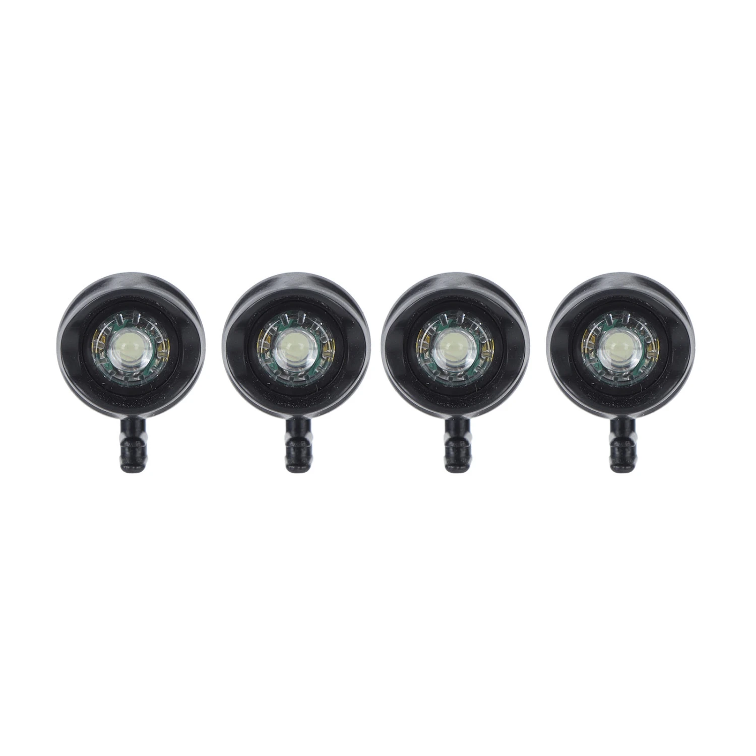 4Pcs Shoes Headlight Mode Adjustable Waterproof Bright Shoes Headlamp for Hiking Camping Night Riding Black