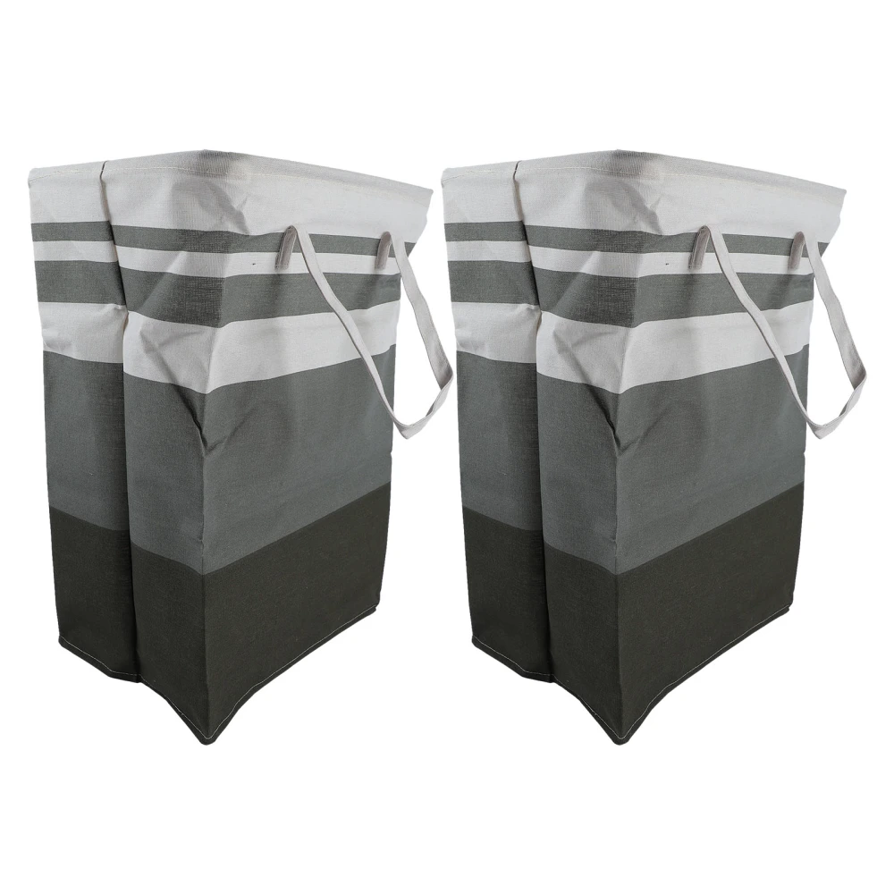 2 Pcs Laundry Basket 75L Polyester Cotton Dirty Clothes Bin Bathroom Bedroom Clothes Hamper