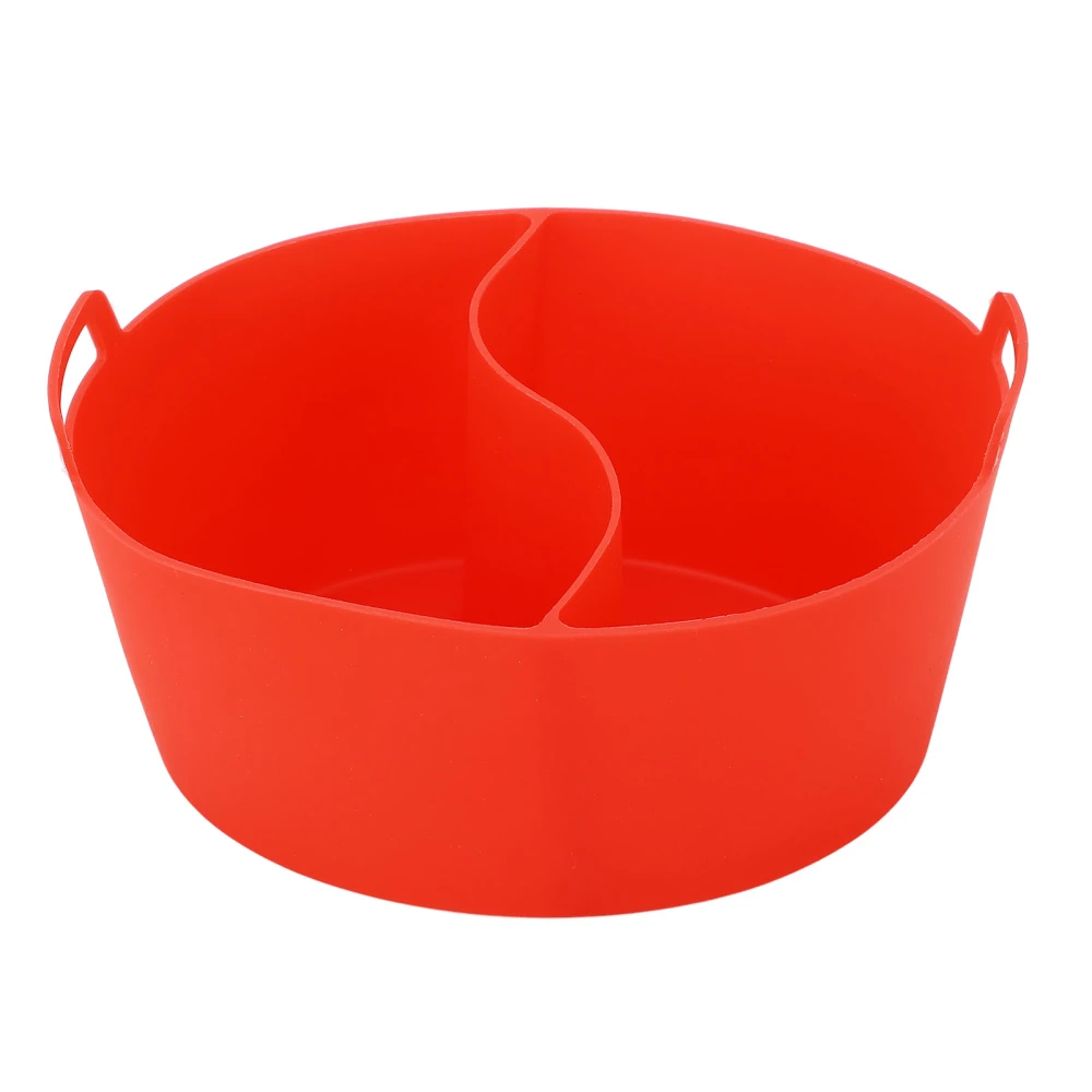 Slow Cooker Liner Food Grade Silicone Leakage Proof Reusable Heat Resistant Pot Divider Liner Red