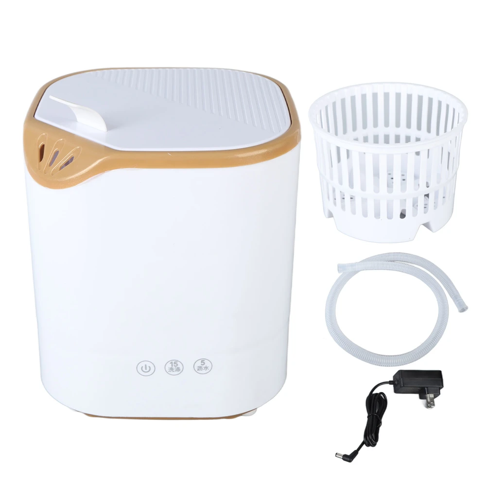 Mini Washing Machine 4L Capacity ABS Draining ABS Portable Washing Machine 100‑240V US Plug