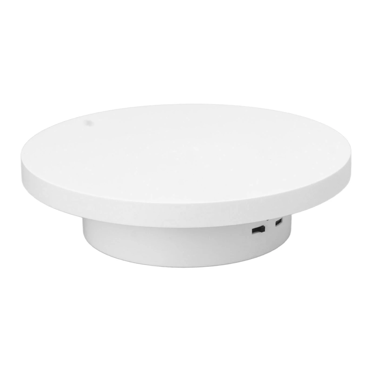Electric Turntable 360 Degree Rotating Product Photography Display Rechargeable Remote Control 3kg Bearing White 20cm Diameter