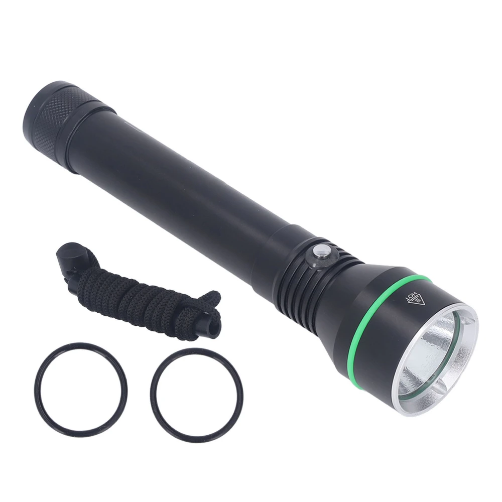 Diving Light Modes Adjustable Good Sealing IPX8 Waterproof Shockproof LED Dive Flashlight 3000LM White