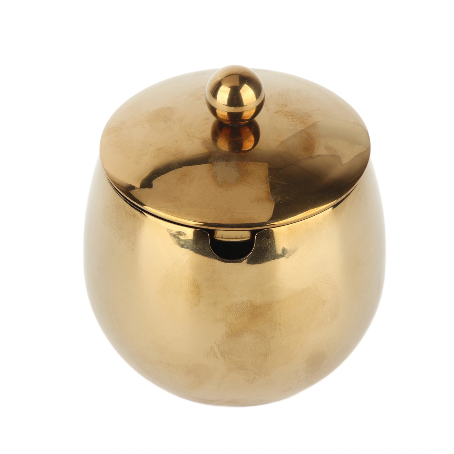 Large Stainless Steel Sugar Bowl Spice Jar With Lid Storage For Salt Candy Coffee Dishwasher Safe Gold
