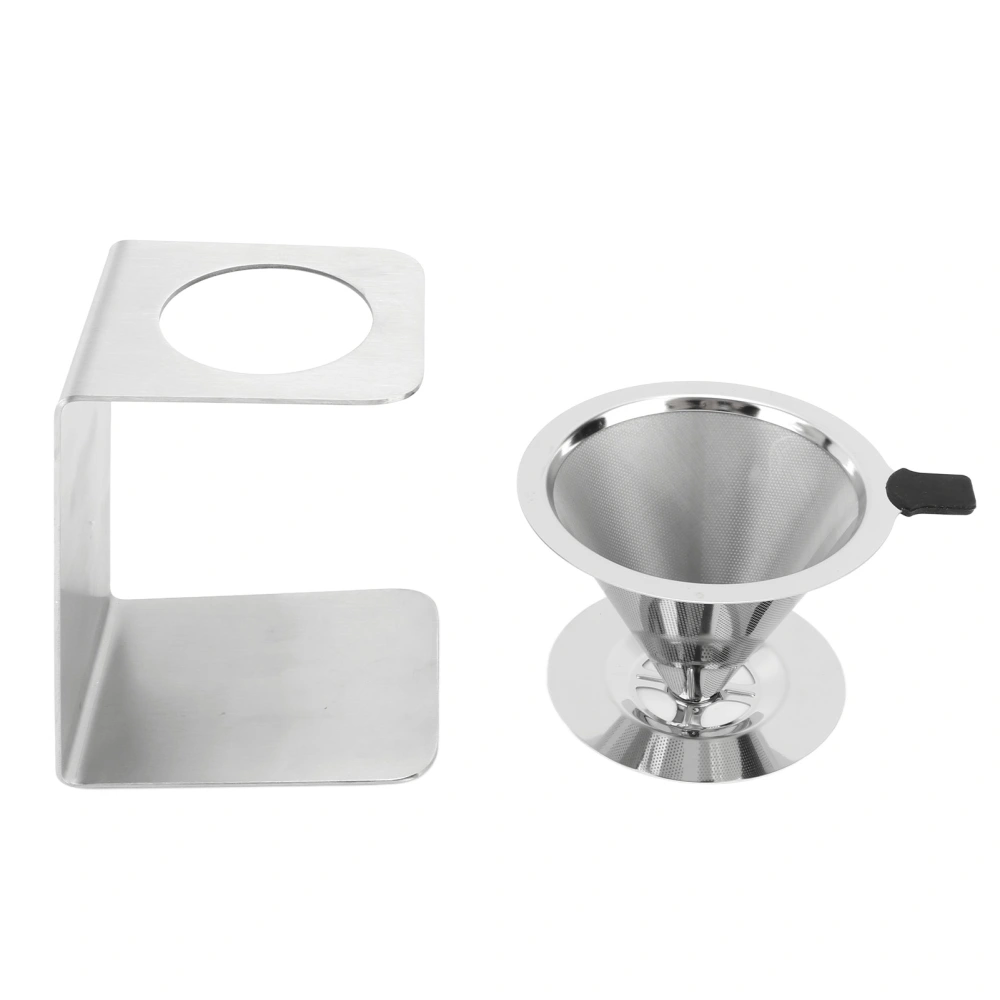 Reusable Coffee Filter Hand Coffee Quasi Bracket Stainless Steel Pour Over Coffee Filter for Coffee Shop