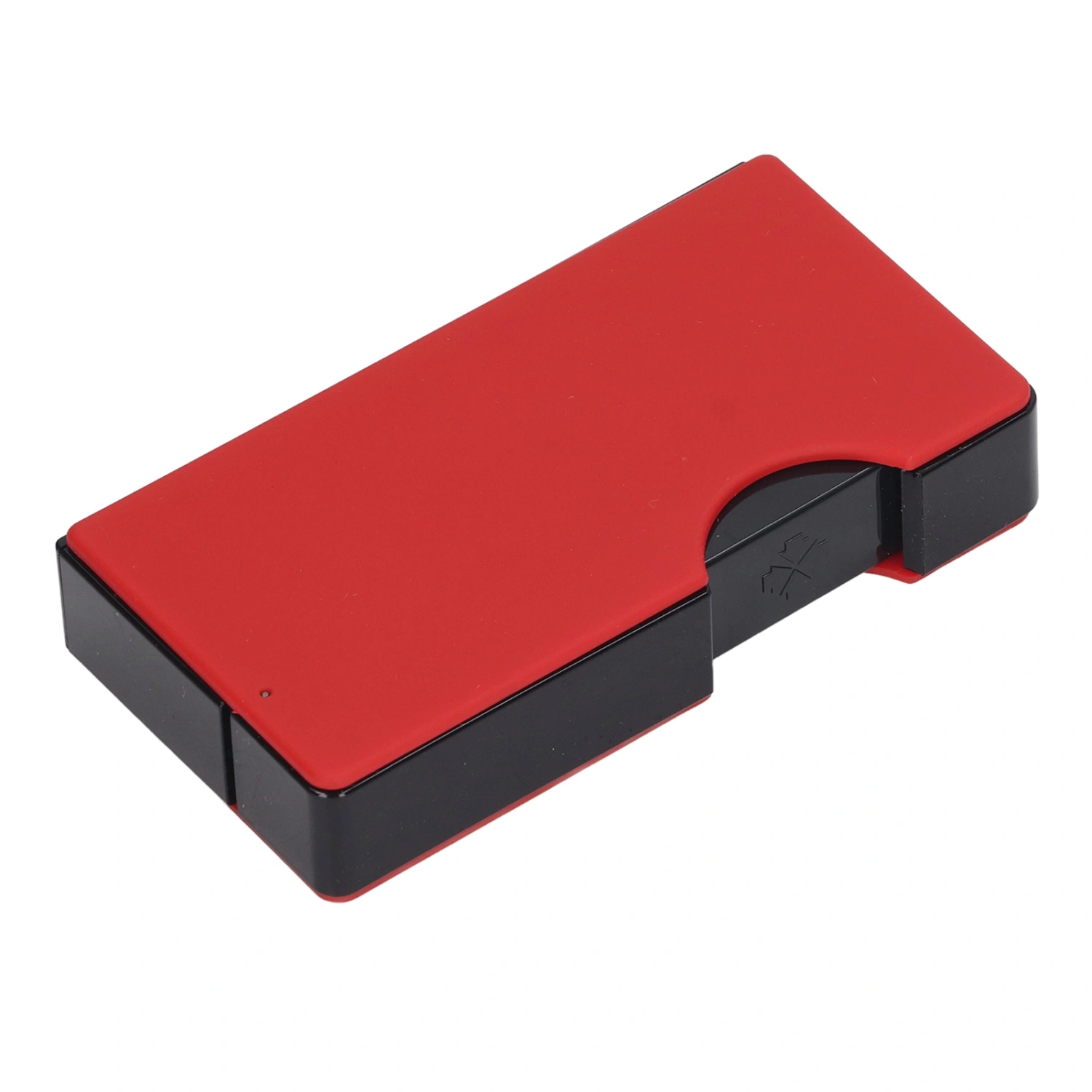 Cigarette Case and Lighter USB Rechargeable High Strength Aluminum Shell Cigarette Holder with Electronic Lighter Rubber Red