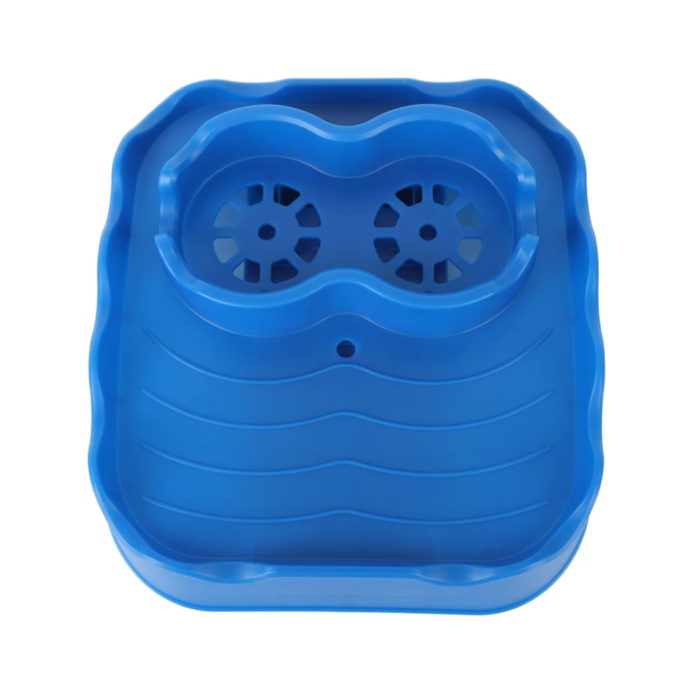 Hot Tub Table Tray with Drain Holes Anti Slip Adjustable Hot Tub Side Table for Swimming Pools SPA Bathtub Blue