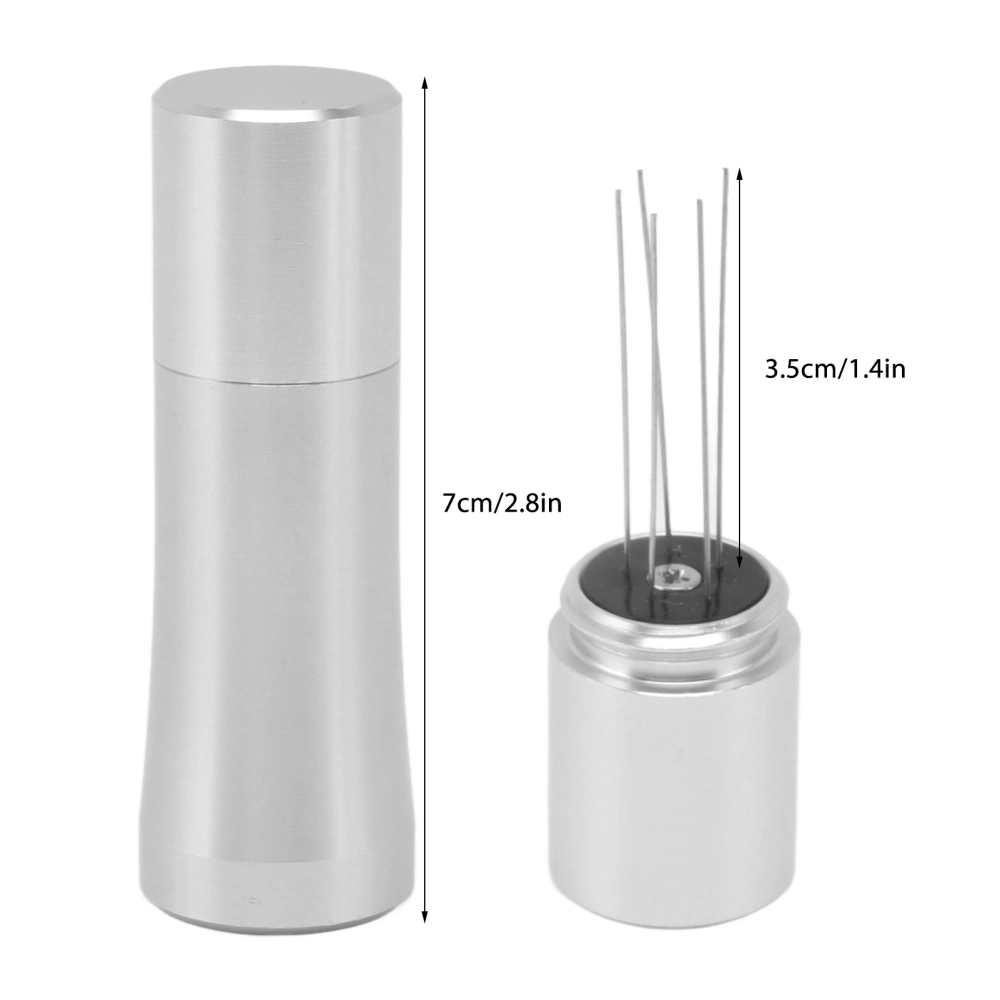 Coffee Stirring Tamper 304 Stainless Steel Needle Type Coffee Distribution Tool for Home Silver